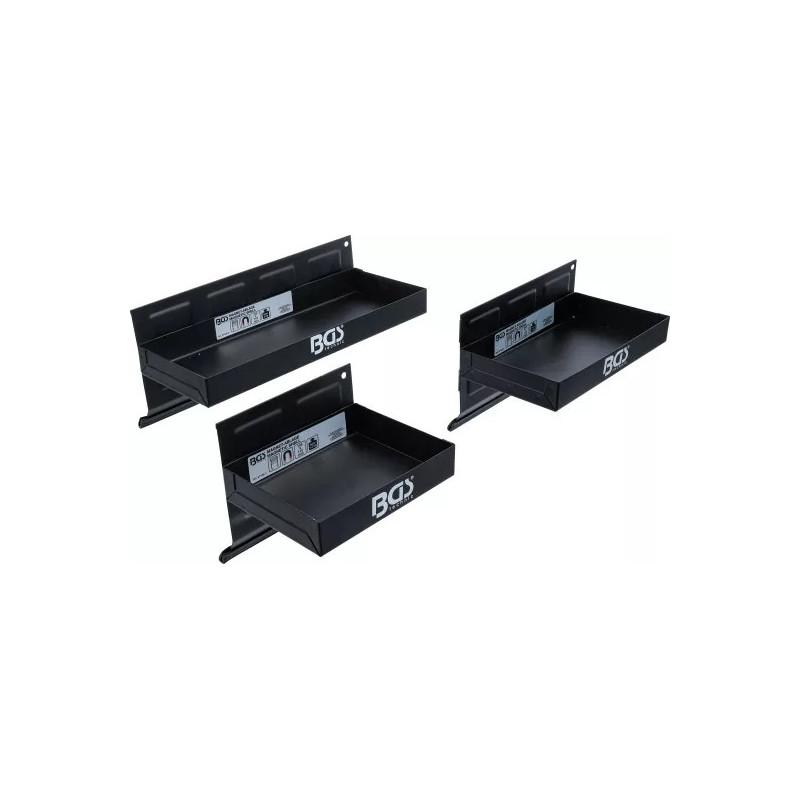Jeu de tablettes magnétiques | 150 / 210 / 310 mm | 3 pièces Jeu de tablettes magnétiques | 150 / 210 / 310 mm | 3 pièces