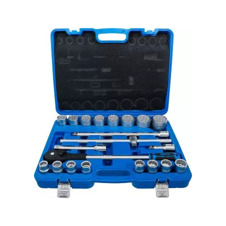 Coffret de douilles douze pans | 20 mm (3/4") | 21 pièces
