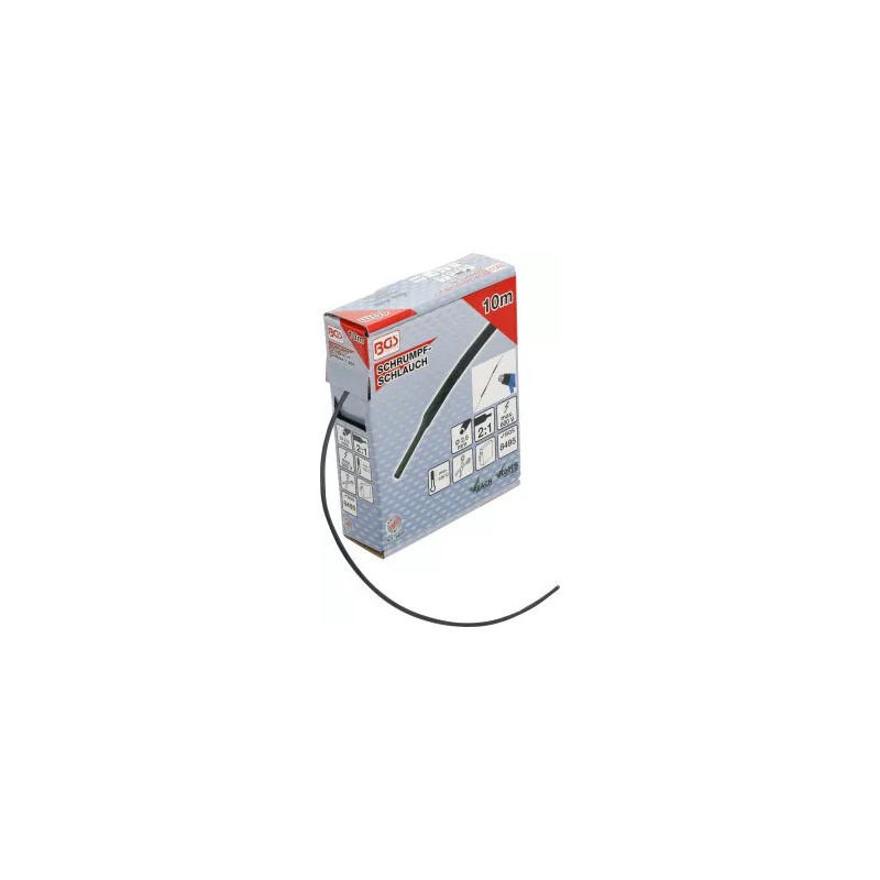 Boîte de gaines thermorétractables | noires | Ø 2,5 mm | 10 m Boîte de gaines thermorétractables | noires | Ø 2,5 mm | 10 m