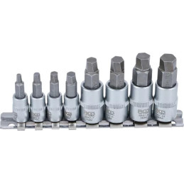 Jeu d'extracteurs de vis | 6,3 mm (1/4") / 10 mm (3/8") | pour six pans creux 3 -10 mm | 8 pièces