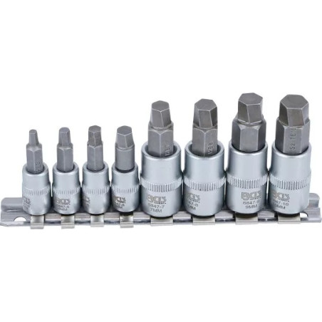 Jeu d'extracteurs de vis | 6,3 mm (1/4") / 10 mm (3/8") | pour six pans creux 3 -10 mm | 8 pièces