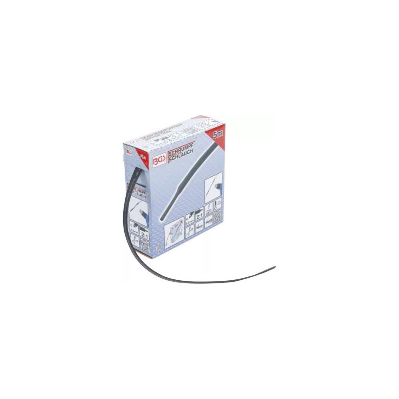 Boîte de gaines thermorétractables | noires | Ø 8 mm | 5 m Boîte de gaines thermorétractables | noires | Ø 8 mm | 5 m