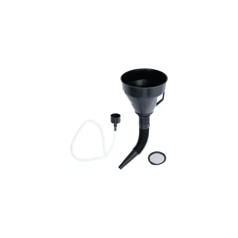 Jeu d’entonnoirs de remplissage d’huile | avec buse et tuyau flexibles | Ø 135 mm | 3 pièces Jeu d’entonnoirs de remplissage d’huile | avec buse et tuyau flexibles | Ø 135 mm | 3 pièces