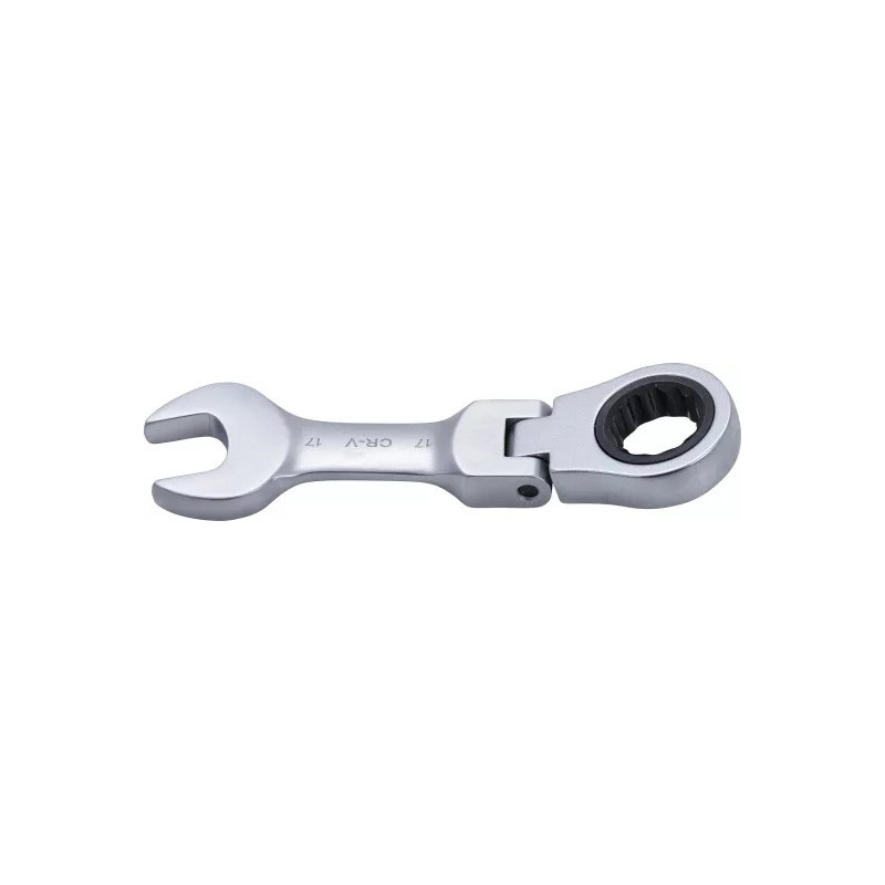 Clé mixte à cliquet | courte | à couder | 17 mm Clé mixte à cliquet | courte | à couder | 17 mm