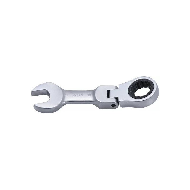 Clé mixte à cliquet | courte | à couder | 18 mm Clé mixte à cliquet | courte | à couder | 18 mm