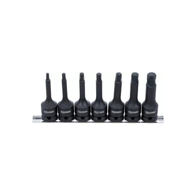 Jeu d'extracteurs de vis | 12,5 mm (1/2") | pour six pans creux 4 - 12 mm | 7 pièces Jeu d'extracteurs de vis | 12,5 mm (1/2") | pour six pans creux 4 - 12 mm | 7 pièces