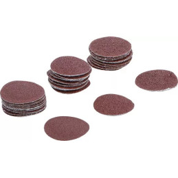Jeu de feuilles abrasives pour ponçeuse excentrée | Ø 30 mm | Cal. 60 - 80 - 120 | 30 pièces