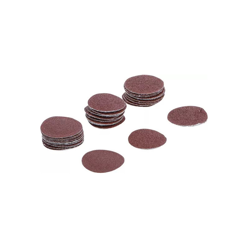 Jeu de feuilles abrasives pour ponçeuse excentrée | Ø 30 mm | Cal. 60 - 80 - 120 | 30 pièces Jeu de feuilles abrasives pour ponçeuse excentrée | Ø 30 mm | Cal. 60 - 80 - 120 | 30 pièces