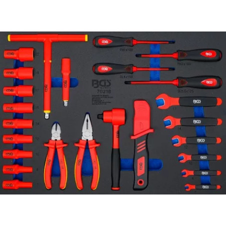 Insert de servante d’atelier 3/3 : Jeu de douilles VDE | 10 mm (3/8") | 26 pièces