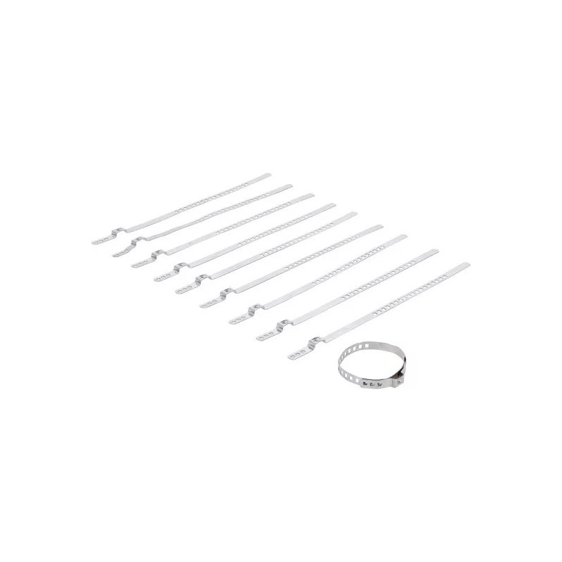 Jeu de colliers pour soufflet d’essieu | acier inoxydable | 7 mm | 20 - 50 mm | 10 pièces Jeu de colliers pour soufflet d’essieu | acier inoxydable | 7 mm | 20 - 50 mm | 10 pièces