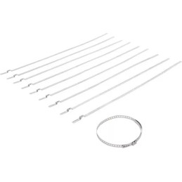 Jeu de colliers pour soufflet d’essieu | acier inoxydable | 7 mm | 50 - 120 mm | 10 pièces