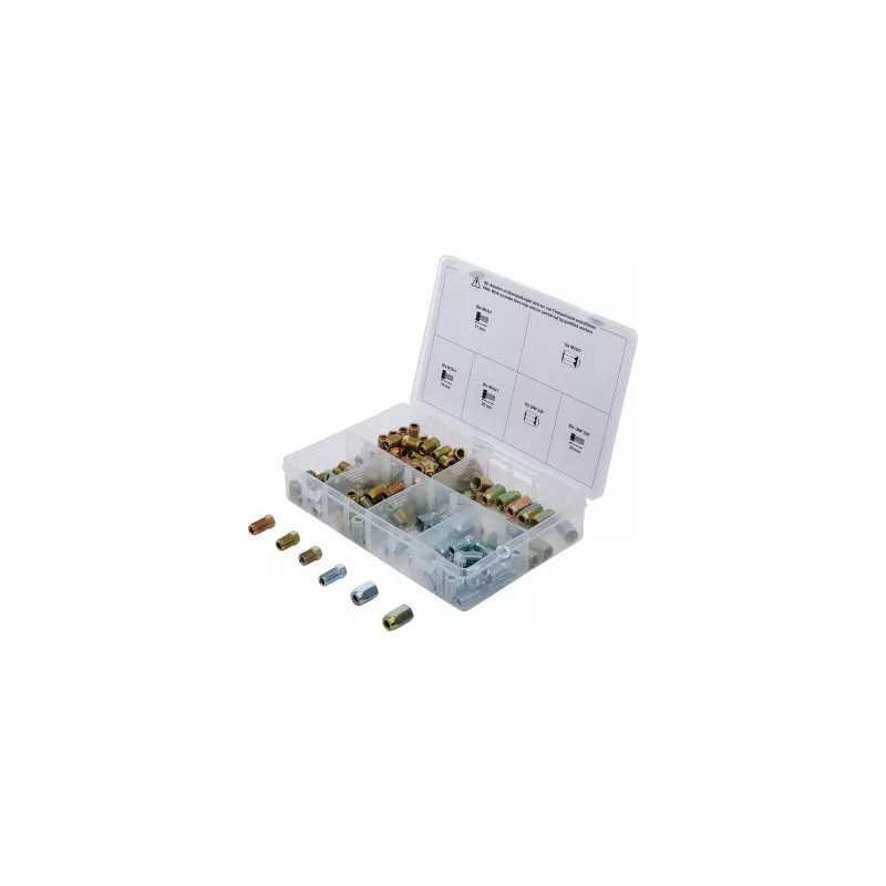 Assortiment d’écrous-raccord et de vis pour raccords filetés de conduites de freins | 135 pièces Assortiment d’écrous-raccord et de vis pour raccords filetés de conduites de freins | 135 pièces
