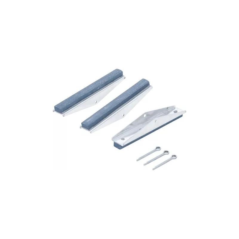 Pierres de rechange pour art. 1157 | mâchoires 100 mm | K 280 | 3 pièces Pierres de rechange pour art. 1157 | mâchoires 100 mm | K 280 | 3 pièces