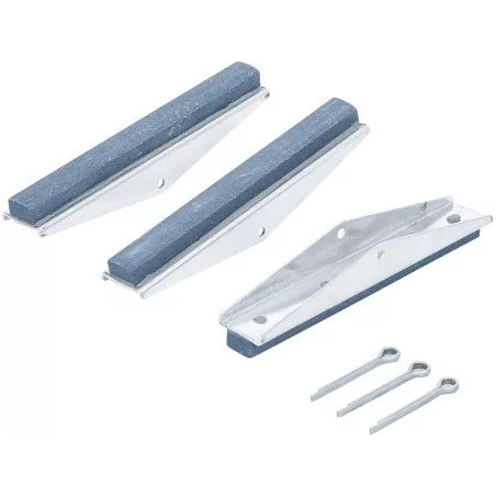 Pierres de rechange pour art. 1157 | mâchoires 100 mm | K 280 | 3 pièces