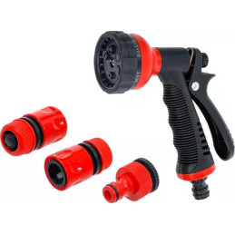 Pistolet d’arrosage multifonctionnel | avec accessoires | 4 pièces