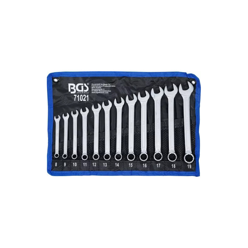 Jeu de clés mixtes | 8 - 19 mm | 12 pièces