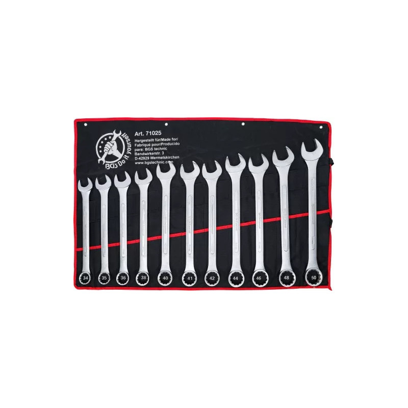 Jeu de clés mixtes | XXL | 34 - 50 mm | 11 pièces Jeu de clés mixtes | XXL | 34 - 50 mm | 11 pièces