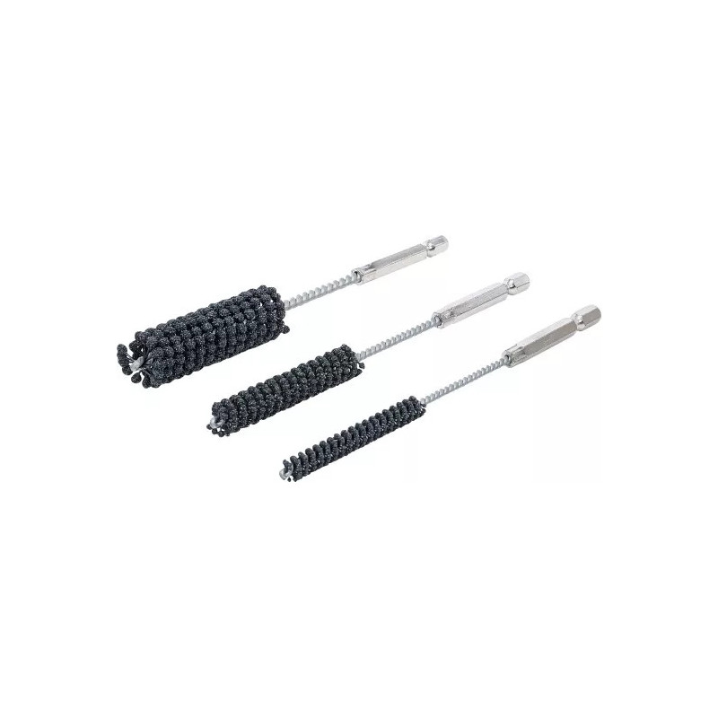 Jeu d’outils de rodage | flexible | empreinte six pans mâle 6,3 mm (1/4") | grain 60 / 80 | 8 - 12 - 20 mm | 3 pièces Jeu d’outils de rodage | flexible | empreinte six pans mâle 6,3 mm (1/4") | grain 60 / 80 | 8 - 12 - 20 mm | 3 pièces