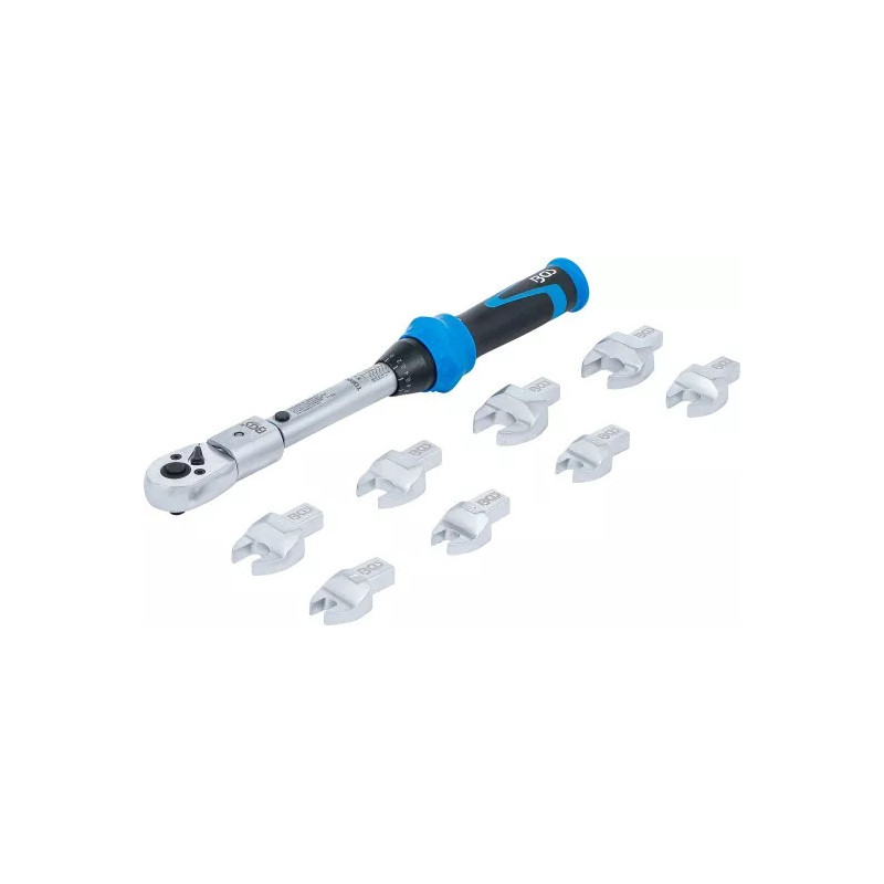 Jeu de clés dynamométriques | pour outils enfichables de 9 x 12 mm | 6 - 30 Nm | 10 pièces