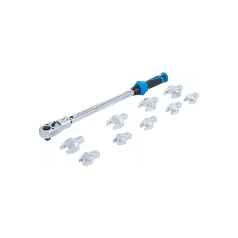 Jeu de clés dynamométriques | pour outils enfichables de 14 x 18 mm | 40 - 210 Nm | 11 pièces