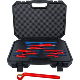 Jeu de clés polygonales VDE | contre-coudées | 10 - 24 mm | 9 pièces
