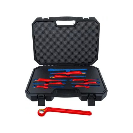 Jeu de clés polygonales VDE | contre-coudées | 10 - 24 mm | 9 pièces