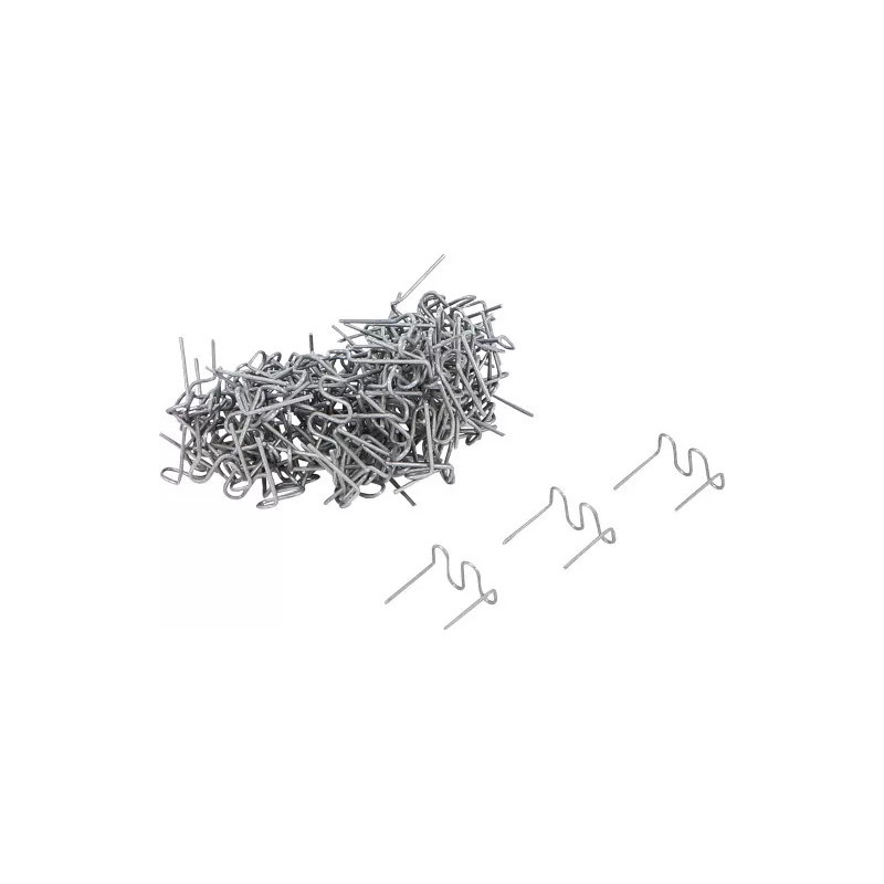 Jeu d’agrafes de réparation | forme ondulée | 0,8 mm | 100 pièces
