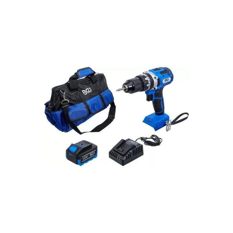 Jeu de perceuse à percussion sur batterie | sans balais | 65 Nm | 18 V | avec batterie et chargeur rapide Jeu de perceuse à percussion sur batterie | sans balais | 65 Nm | 18 V | avec batterie et chargeur rapide