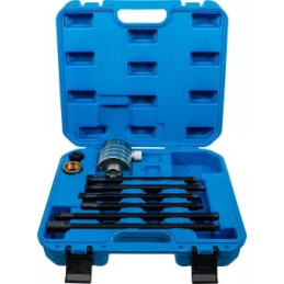 Jeu d’outils pour vérin hydraulique | avec broches de traction | pour l’extracteur d’injecteurs diesel | 17 t