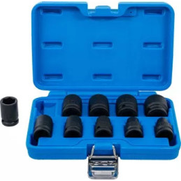 Jeu de douilles à choc, six pans | 12,5 mm (1/2") | 3/8 - 15/16" | en pouce | 10 pièces