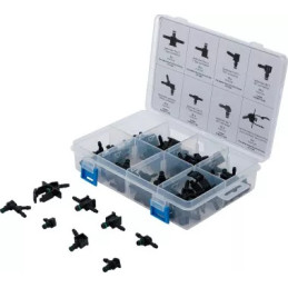 Assortiment de connecteurs de tuyau de retour diesel | 85 pièces