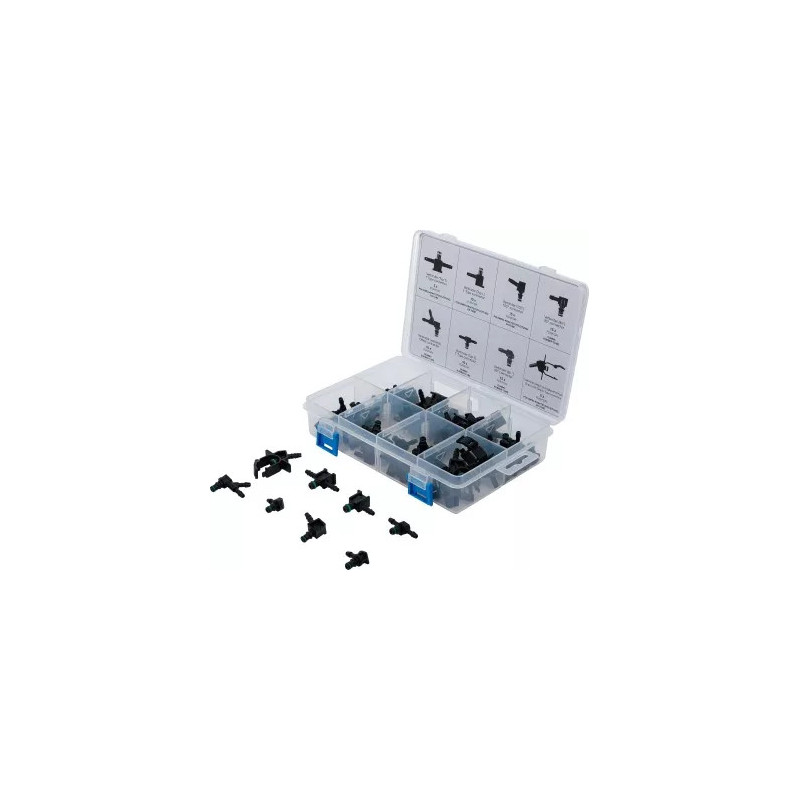 Assortiment de connecteurs de tuyau de retour diesel | 85 pièces Assortiment de connecteurs de tuyau de retour diesel | 85 pièces