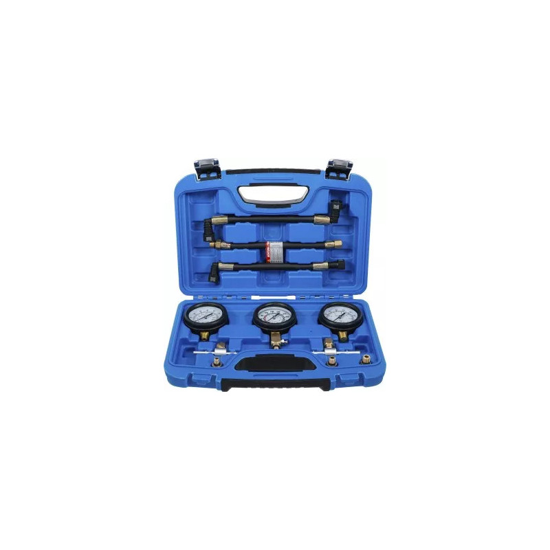 Jeu de testeurs de pression de carburant et de compression | pour motos | 11 pièces Jeu de testeurs de pression de carburant et de compression | pour motos | 11 pièces