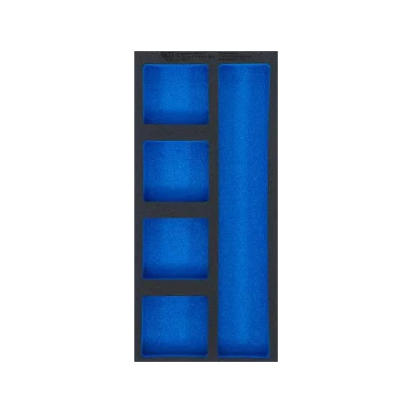 Insert de servante d'atelier 1/3, vide : 5 tablettes | 408 x 189 x 32 mm