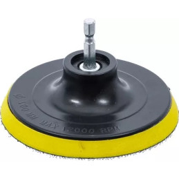 Plateau autoagrippant | pour art. 74367 | entraînement six pans mâle, 6,3 mm 1/4" | Ø 100 mm