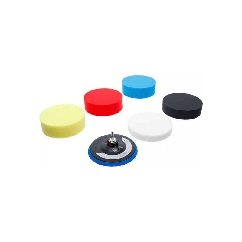 Jeu de tampons de polissage | Ø 150 mm | 6 pièces Jeu de tampons de polissage | Ø 150 mm | 6 pièces