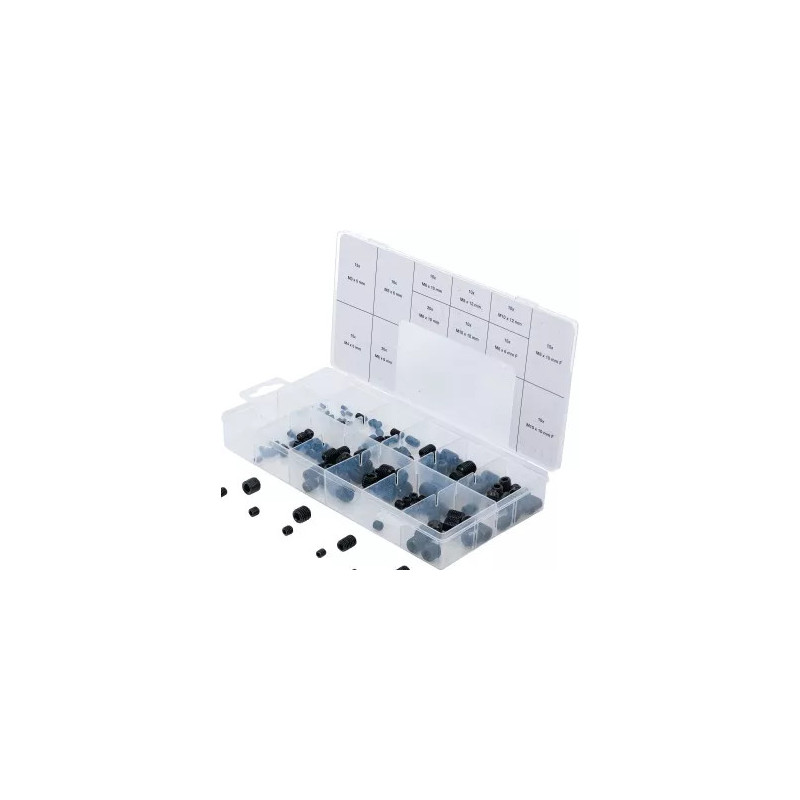 Assortiment de vis sans tête | 160 pièces Assortiment de vis sans tête | 160 pièces