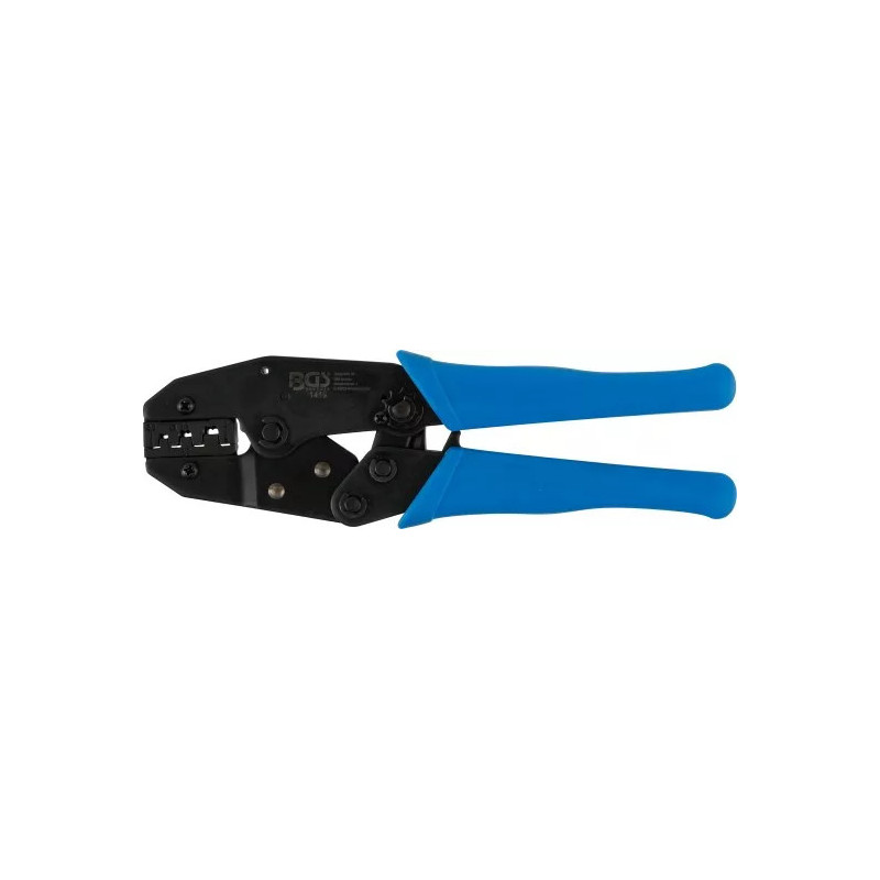 Pince à sertir et dénuder avec fonction cliquet | pour cosses de câble non isolées | 0,5 - 6 mm² Pince à sertir et dénuder avec fonction cliquet | pour cosses de câble non isolées | 0,5 - 6 mm²