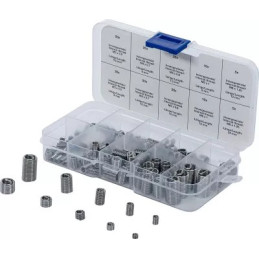 Assortiment d’embouts de réparation de filetages | acier inoxydable | 150 pcs.