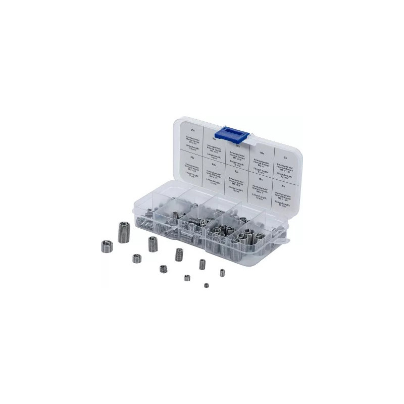 Assortiment d’embouts de réparation de filetages | acier inoxydable | 150 pcs. Assortiment d’embouts de réparation de filetages | acier inoxydable | 150 pcs.