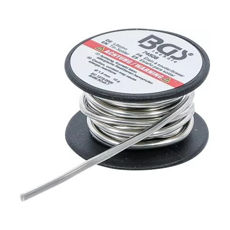 Étain à souder/braser | en bobine | Sans plomb | Ø 1,5 mm | 10 g