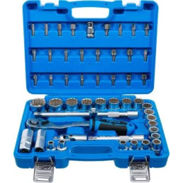 Coffret de Douilles douze pans | 12,5 mm (1/2") | 8 - 32 mm | 51 pièces