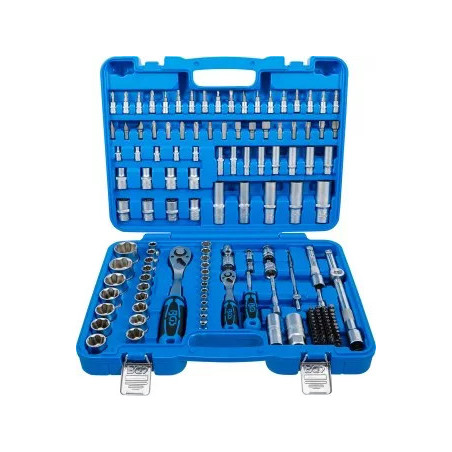 Coffret de Douilles à profil ondulé | 6,3 mm (1/4") / 12,5 mm (1/2") | 150 pièces