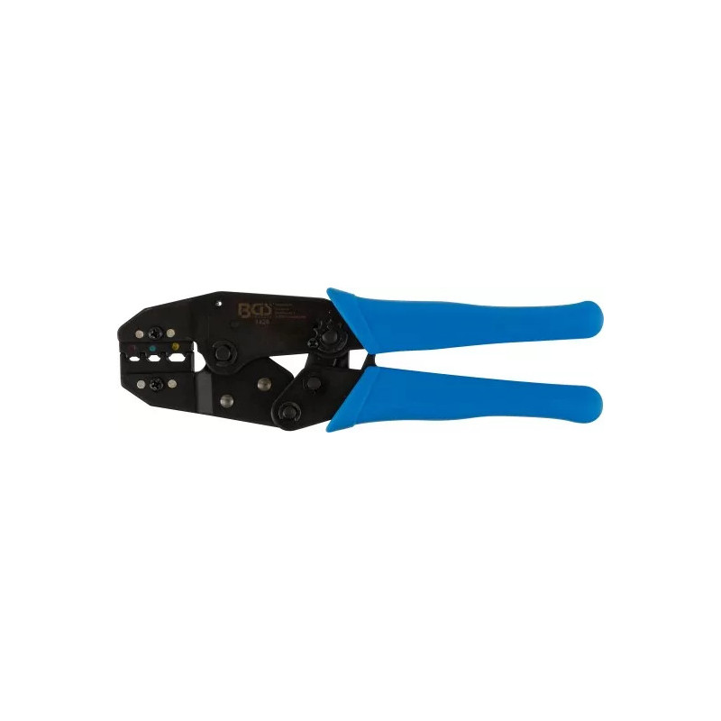 Pince à sertir et dénuder avec fonction cliquet | pour cosses de câble isolées | 0,5 - 6 mm² Pince à sertir et dénuder avec fonction cliquet | pour cosses de câble isolées | 0,5 - 6 mm²