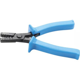 Pince à sertir et dénuder avec fonction cliquet | pour cosses de câble 0,5 - 2,5 mm²