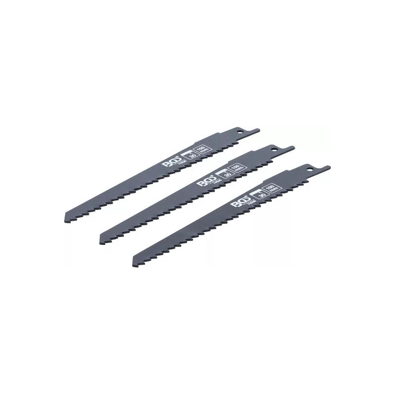 Jeu de lames de scie sabre | pour bois | pour art. 7367 | 3 pcs. Jeu de lames de scie sabre | pour bois | pour art. 7367 | 3 pcs.