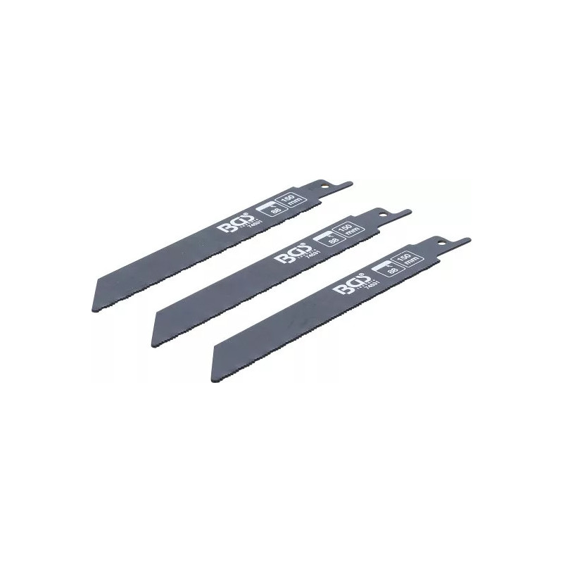 Jeu de lames de scie sabre | pour métaux | pour art. 7367 | 3 pcs. Jeu de lames de scie sabre | pour métaux | pour art. 7367 | 3 pcs.