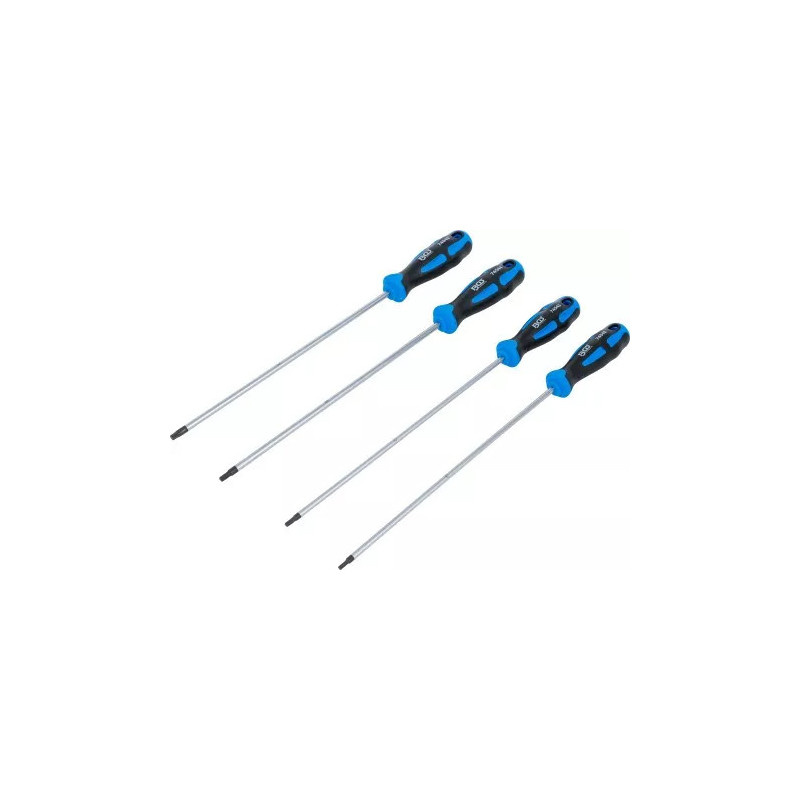Jeu de tournevis | extra longues | Profil T (pour Torx) T15 - T30 | 4 pièces Jeu de tournevis | extra longues | Profil T (pour Torx) T15 - T30 | 4 pièces