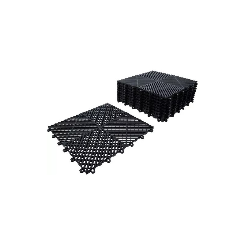 Jeu de carreaux en plastique | système de clic | 400 x 400 x 18 mm | 10 pcs. Jeu de carreaux en plastique | système de clic | 400 x 400 x 18 mm | 10 pcs.