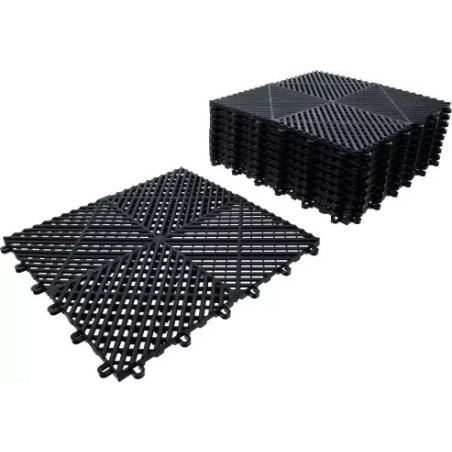 Jeu de carreaux en plastique | système de clic | 400 x 400 x 18 mm | 10 pcs.